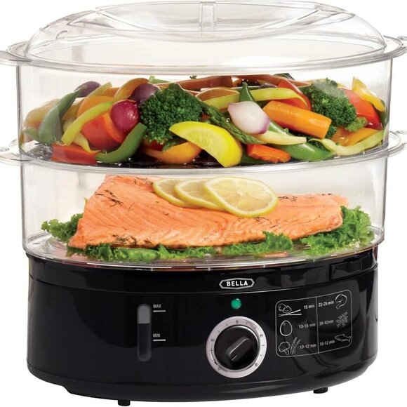 BELLA Two Tier Food Steamer - Picture 1 of 7